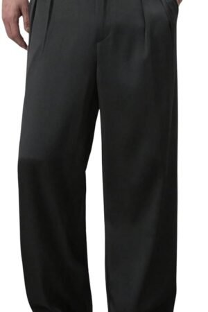 Men's Baggy Wide Leg Dress Pant Straight Leg Suit Pant Lightweight Modern Fit Business Trousers