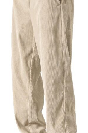 Men's Casual Corduroy Pants Elastic Waist Drawstring Baggy Sweatpants Loose Fit